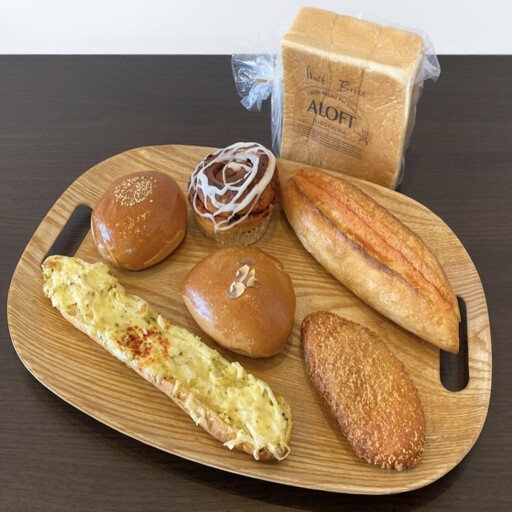 ALOFTおすすめパン6種の詰め合わせ (食パン1種×1斤・菓子パン3種×1個・総菜パン2種×1個)