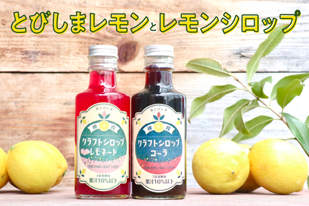 [2025年11月下旬〜発送]とびしまレモン1kgとレモンシロップセット ku118-007-25