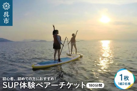 SUP体験 ペアーチケット 1組2名様(180分)海 自然 写真撮影 思い出 初心者 アクティビティ マリンスポーツ