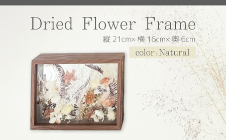 [ARI+]ドライフラワーフレーム A ナチュラル 自宅 インテリア 花 置物 お祝い ギフト 装飾 226001