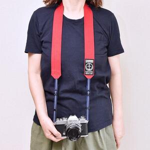 [尾道帆布]X[真田紐]40mm幅 一眼レフ用ショルダーストラップ (カーキ)[尾道 帆布鞄 彩工房]