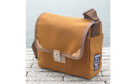 [キャメル]帆布ショルダー[魁(B5)][尾道 帆布鞄 彩工房]