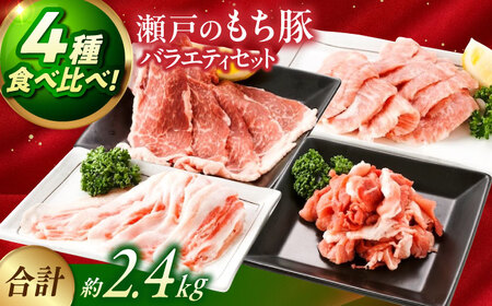 バラエティセット約2,400g (肩ロース・バラ・小間切れ・豚トロ 各600g) [BAER076]豚肉