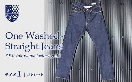 F.F.G One Washed Straight Jeans[1サイズ]