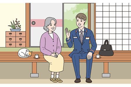 郵便局のみまもりサービス「みまもり訪問サービス(6か月)」