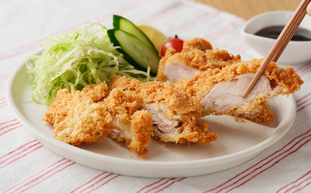 No.1060 朝引き鶏のチキンカツ/調理済み100g×4枚(合計400g)/簡単調理