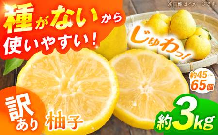 [訳あり][先行予約][11月中旬から12月中旬に順次発送]種なし柚子3kgゆず[APAQ004] ゆず ゆず ゆず ゆず ゆず