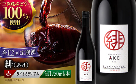 ワイン[全12回定期便]緋(あけ)ワイン[APAZ060]