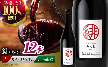 赤ワイン 緋 ~あけ~ 赤 ライトミディアム 750ml×12本 [APAZ096] ワイン