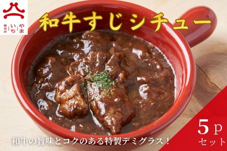 やまいち特製 特選和牛すじシチュー 220g×5袋