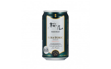 SAKURAO GIN ORIGINAL GIN&TONIC 350ml缶×24本