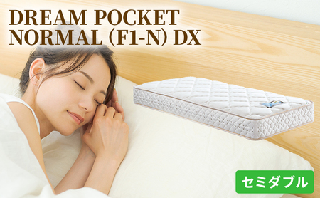 マットレス 寝具 アレルリーフ ドリームベッド DREAM POCKET NORMAL(F1-N)DX セミダブル [配達不可:北海道・沖縄・離島]