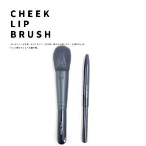 熊野化粧筆 簡単ポイントメイクチークブラシ&携帯リップブラシセット[メイクブラシ 化粧筆 チークブラシ リップブラシ 携帯用 旅行用 熊野筆 伝統工芸 職人技 高級筆 セット ギフト] 23-46