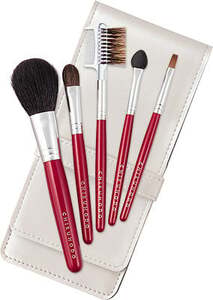 熊野化粧筆 スターター5本セット(S-16)[メイクブラシ 化粧筆 フェイスブラシ チークブラシ アイシャドウブラシ 熊野筆 伝統工芸 職人技 高級筆 セット 初心者 ギフト 贈り物] 26-38