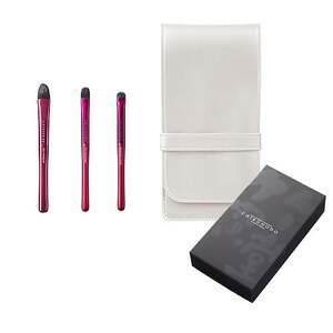 熊野化粧筆 Passionシリーズ アイメイクセット[メイクブラシ 化粧筆 アイシャドウブラシ アイライン 涙袋 アイメイク 目元 熊野筆 伝統工芸 職人技 高級筆 セット ギフト 贈り物] 26-50