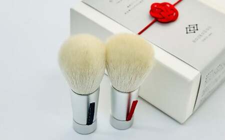 熊野化粧筆 やわらか洗顔ブラシペアセット[洗顔ブラシ 洗顔料 泡 濃密泡 敏感肌 美肌 熊野筆 伝統工芸 職人技 高級 手作り セット ギフト 贈り物] 27-119