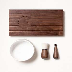 熊野化粧筆 SHAQUDA スーヴェ クレンジングブラシセット[洗顔ブラシ 洗顔料 泡 敏感肌 美肌 熊野筆 伝統工芸 高級 日本製 セット] 43-11