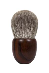 白鳳堂 化粧筆 黒檀きのこ筆中[メイクブラシ 化粧筆 パウダーブラシ フェイスブラシ 高級筆 職人技 手作り 日本製 ギフト 贈り物] 46-26