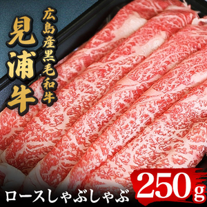広島産黒毛和牛「見浦牛」のロースしゃぶしゃぶ(250g)[配送不可地域:離島]
