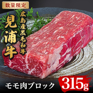 広島産黒毛和牛 「見浦牛」のモモ肉ブロック(315g)[配送不可地域:離島]