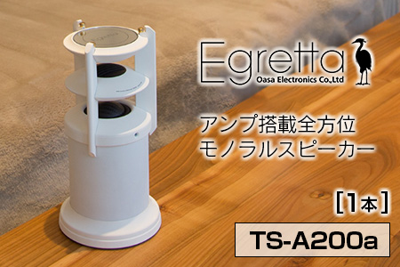 オオアサ電子　Egretta(エグレッタ)アンプ搭載全方位モノラルスピーカー　TS-A200a OE025_006-01