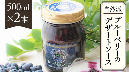 大崎上島産 ブルーベリー100%デザートソース 500mL×2本