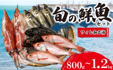 旬の鮮魚 800g 〜 1.2kg フィレ加工処理済 (鮮魚) 下関 山口 IA101-f