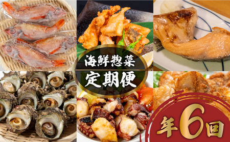 定期便 惣菜 年六回 隔月定期便 鮮魚 魚介 海鮮 魚定期便 人気定期便 お魚定期便 サーモン 鮭 蛸 タコ とらふぐ あんこう のどぐろ サザエ