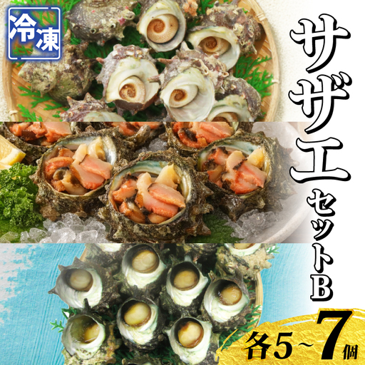冷凍 さざえセットB (冷凍スチーム&お造り&つぼ焼き) 下関 [さわ水産:SW] SW