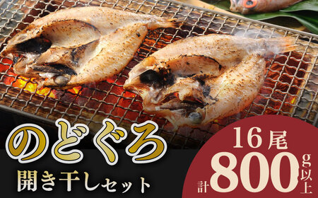 のどぐろ開き 干し 計800gセット 16尾 冷凍のどぐろ おつまみのどぐろ 高級のどぐろ AS138-NT