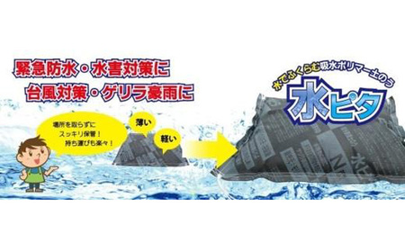 水ピタ 緊急水害対策用吸水土のう 真水タイプ 5枚入り CP01-FN