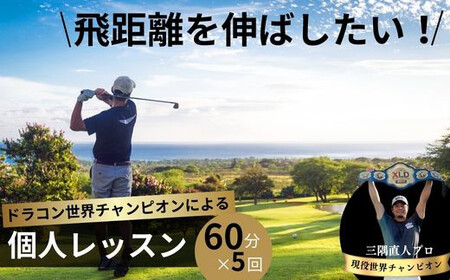ドラコン現役世界チャンピオン“三隅直人プロ”による飛距離アップレッスン！60分（マンツーマンゴルフレッスン）×５回分 | ゴルフ ゴルフ ゴルフ ゴルフ ゴルフ ゴルフ