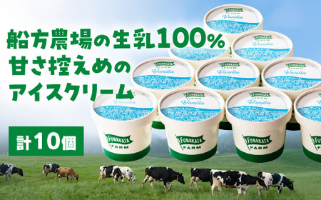 船方農場のアイスクリームセット(10個入り)