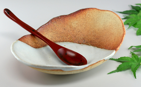 萩焼 楕円掛分深皿 カレー・パスタ皿|HG000326