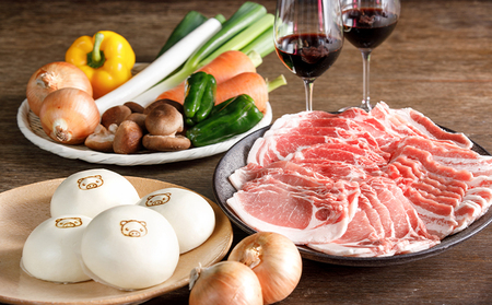 萩むつみ豚 焼肉・豚まんセット|HG000573