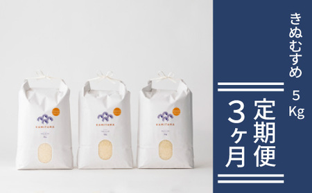 定期便 3か月 きぬむすめ 令和7年 5kg 米 コメ こめ 萩産 KAMITAMA|HG0T0590