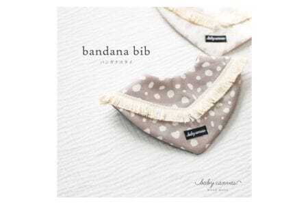 フリンジがおしゃれなバンダナスタイ[ダルメシアン柄]グレー / ベビー 赤ちゃん 用品 グッズ 山口県 No.196-02