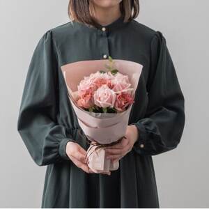 ホシファーム フリルブーケ ニュアンスピンク 8本_花・観葉植物 花 _[配送不可地域:離島]