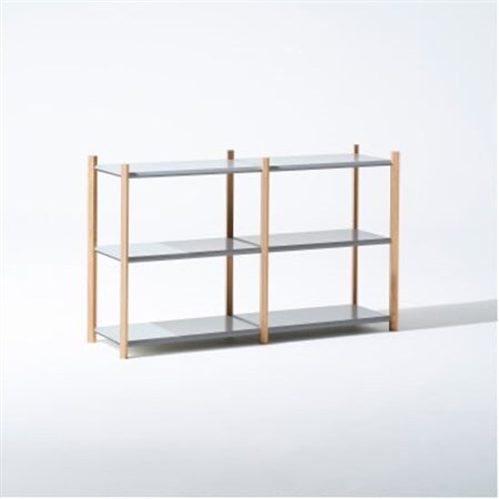 【Fulcrum】Baguette shelf シェルフ/3段×2列(シルバー)_雑貨・日用品  家具・インテリア _【1602671】