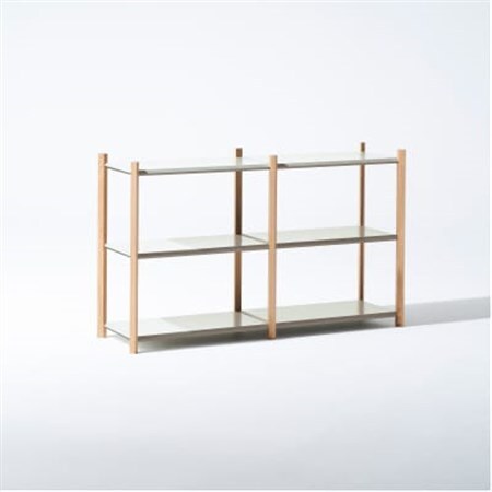 【Fulcrum】Baguette shelf シェルフ/3段×2列(ホワイト)_雑貨・日用品  家具・インテリア _【1602676】
