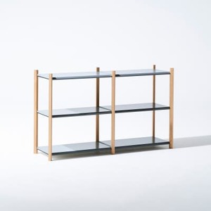 【Fulcrum】Baguette shelf シェルフ/3段×2列(グレー)_雑貨・日用品  家具・インテリア _【1602679】