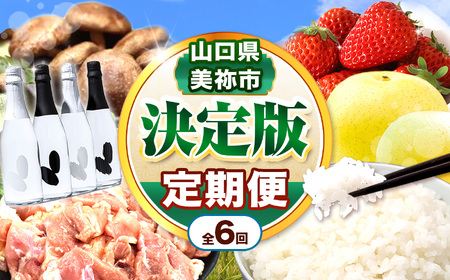 [ 定期便 ]決定版 ! 美祢市の旬 ・ バラエティ定期便( 全6回 ) 