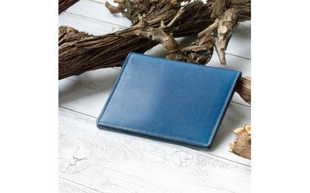 本革 藍染め 10°(じゅうど）カードケース