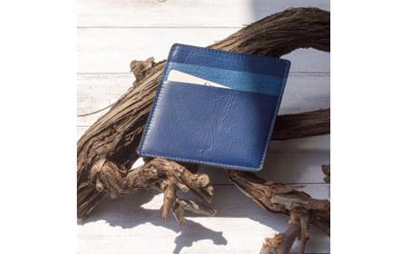 本革 藍染め 10°(じゅうど）パスケースカードホルダー