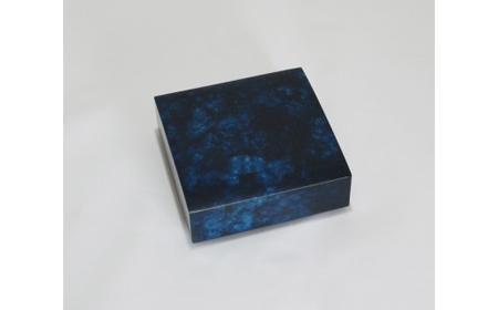 藍の玉手箱(かまぼこ型小箱)