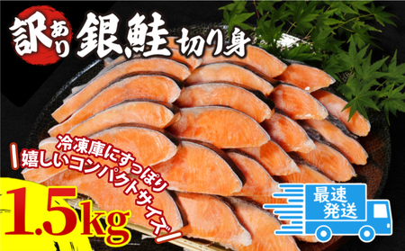 訳あり 鮭 サケ 1.5kg 冷凍 銀鮭 海鮮 規格外 鮭 鮭 鮭 鮭 鮭 [北海道･沖縄･東北･離島への配送不可]