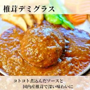 [2個入り×3袋]しいたけデミグラスハンバーグ 地元で愛され続けるソウルフード[配送不可地域:離島]