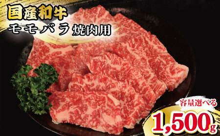 牛肉 モモ バラ 1.5kg 焼肉 国産和牛 焼肉 焼肉 焼肉 焼肉 焼肉