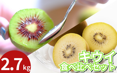 訳あり キウイフルーツ 食べ比べ セット2.7kg 先行予約 2025年10月上旬〜 キウイ キウイ キウイ