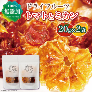 ドライフルーツ トマト ミカン ミックス 20g×2袋 フルーツ 果物 乾物 乾燥 パスタ ピザ 徳島県 阿波市